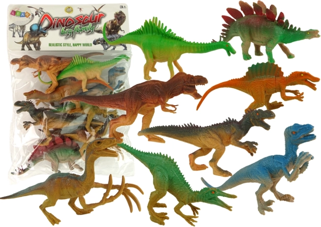Set van dinosaurusfigurenpark 8 stuks