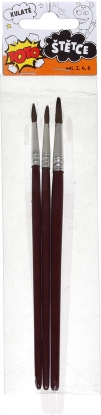 Ensemble de pinceaux ronds 3 pièces