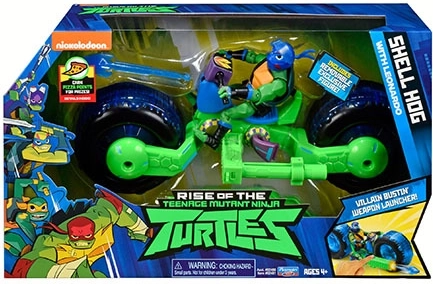 Moto delle Tartarughe Ninja con figura d'azione