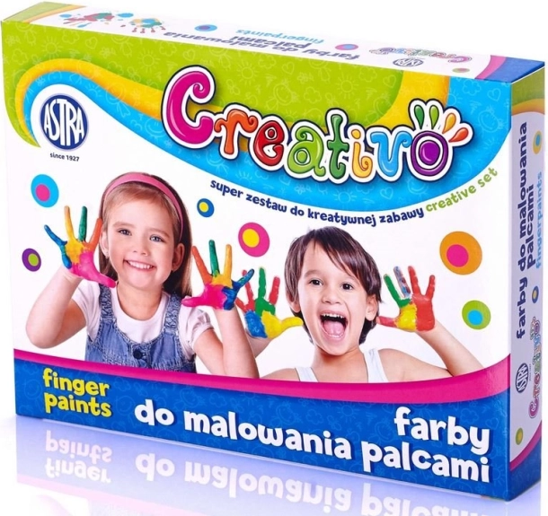 Astra Finger Paints for Children 4 x 50 ml