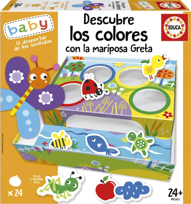 Educa Baby tri des couleurs avec le papillon Greta