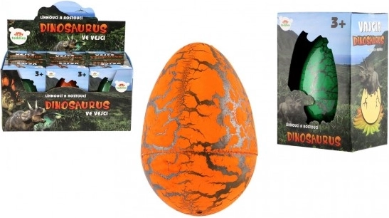 Ei met uitkomende dinosaurus