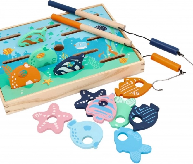 Jeu de pêche en bois pour enfants