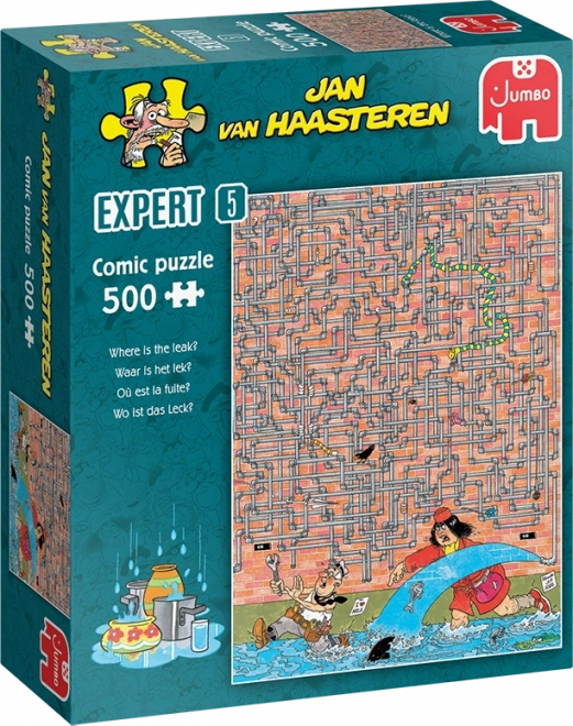 Puzzel JUMBO Jan van Haasteren Expert 5: Waar het lekt, 500 stukjes