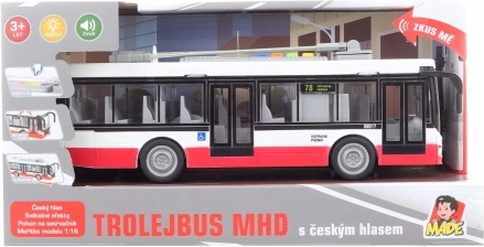 filobus con voce ceca con volano ed effetti luminosi 28 cm