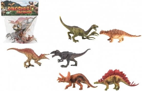 Ensemble de dinosaures en plastique de 6 pièces