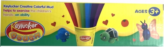 Pâte à modeler colorée pour enfants 4 pcs