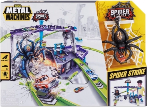 Circuit de course ZURU Metal Machines : Attaque de l'Araignée