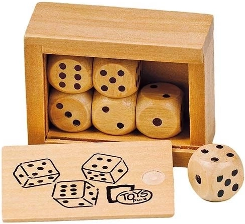 Dés en bois dans une boîte - GOKI