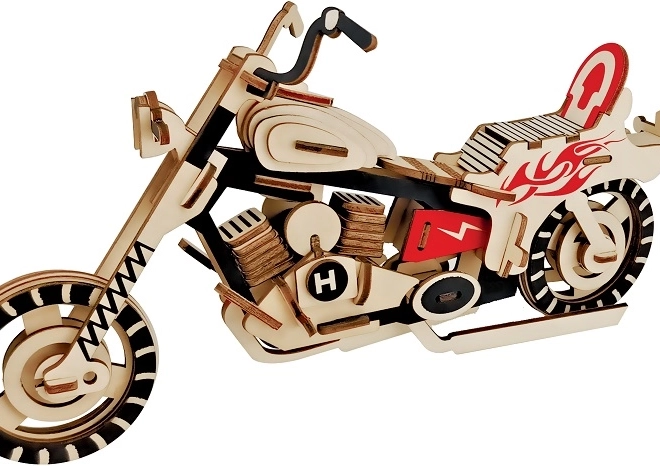 Puzzle 3D in Legno Moto - Colorato