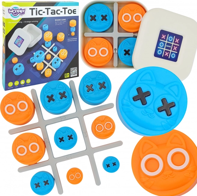 Zsebjáték Tic-Tac-Toe Cicák dobozban a Woopie-tól