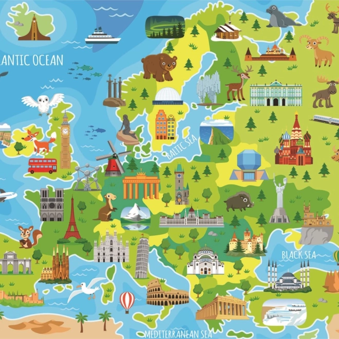 Educa Puzzle Karte Europas 150 Teile