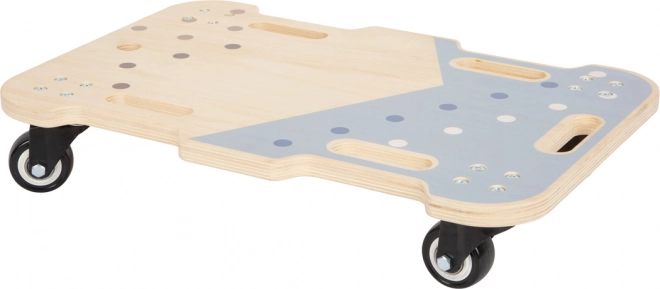 Tavola di equilibrio in legno su ruote Adventure