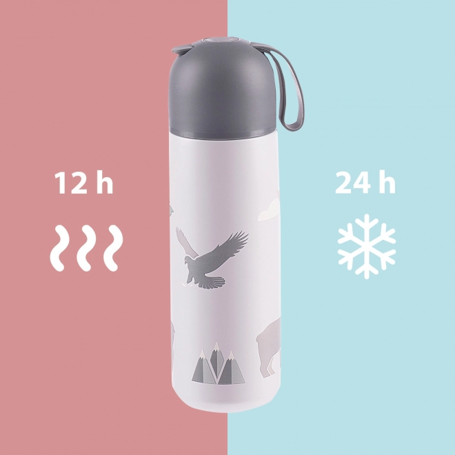 Vacuum Flask with Silicone Grip 400ml Safari