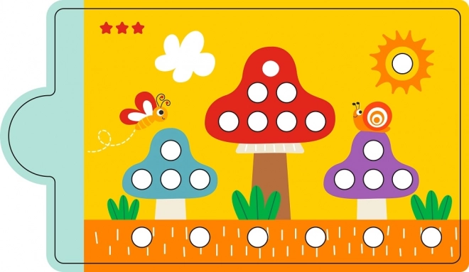 Magnetic Color Sorting Game with Dinosaur