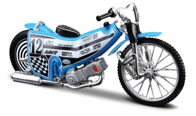 Modell Speedway-Motorrad mit Ständer 1:18