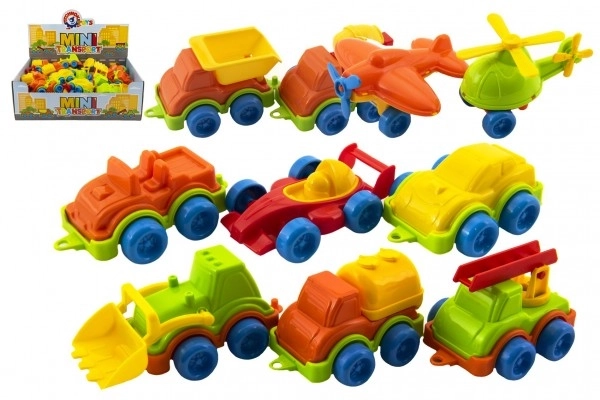 Plastic Mini Vehicle Set