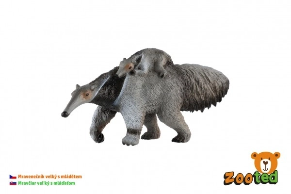 Giant Anteater Female with Baby Toy