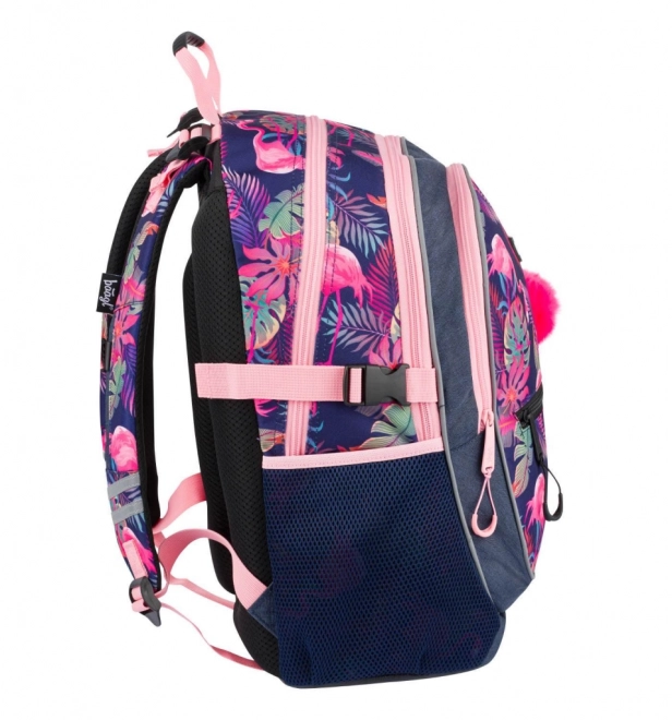 School Backpack Flamingo