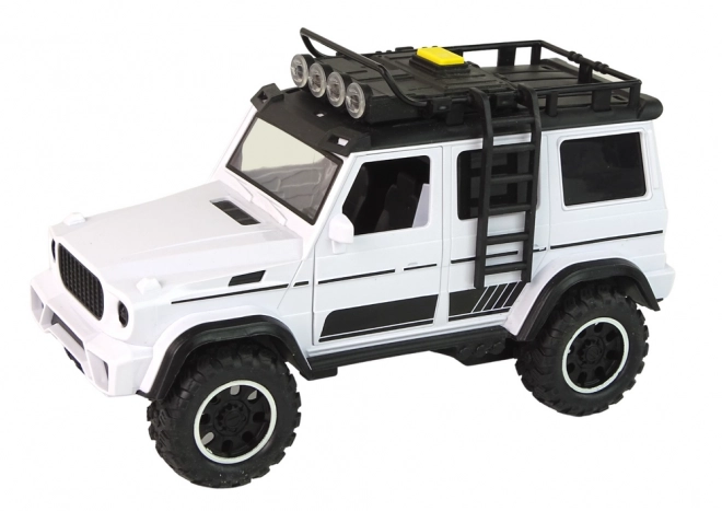 White Off-Road Toy Car with Sound and Lights