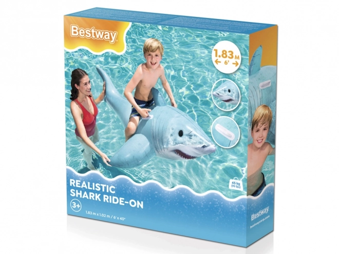 Inflatable Shark Swimming Float with Handles