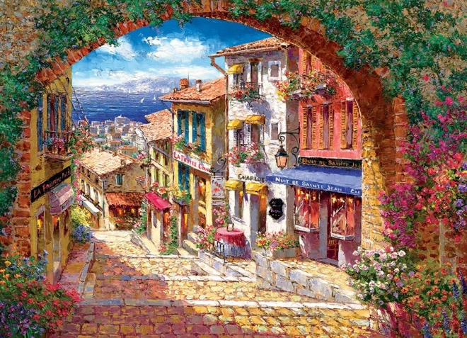 Arched Passage to Cagne 500 Piece Puzzle