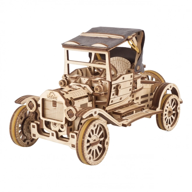 Ugears Wooden Mechanical Puzzle Vintage Car Model