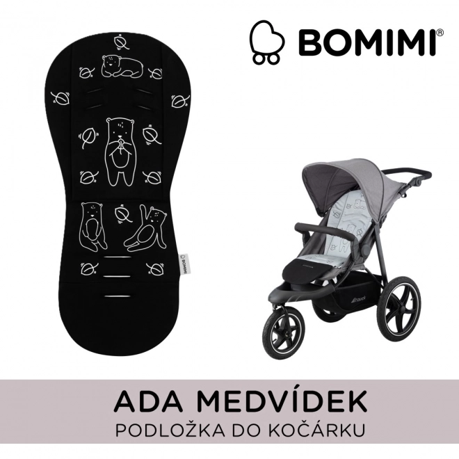 Bomimi Stroller Cushion Bear Black