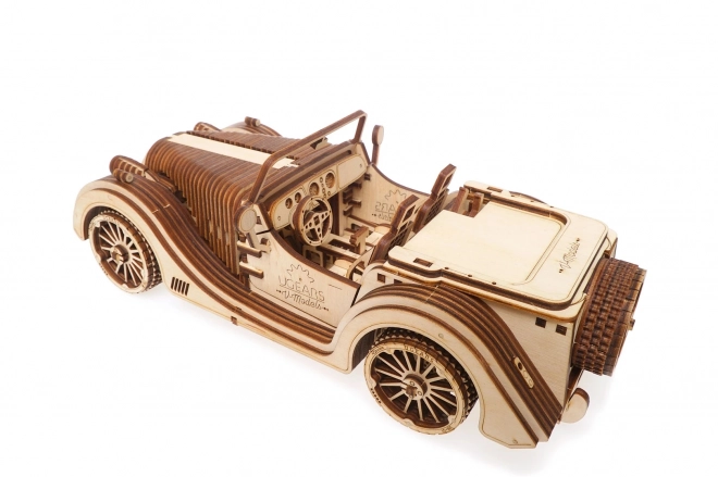 Ugears 3D Wooden Mechanical Puzzle Roadster Car