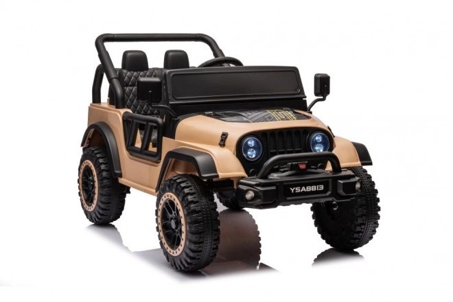 Battery-Powered Ride-On Car Khaki 24V