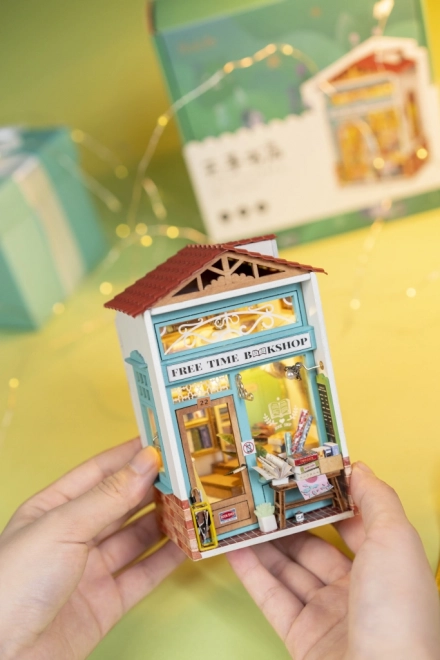 Miniature Dollhouse Bookstore Free Time