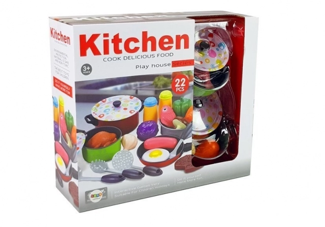 Children's Kitchen Set with 22 Pieces