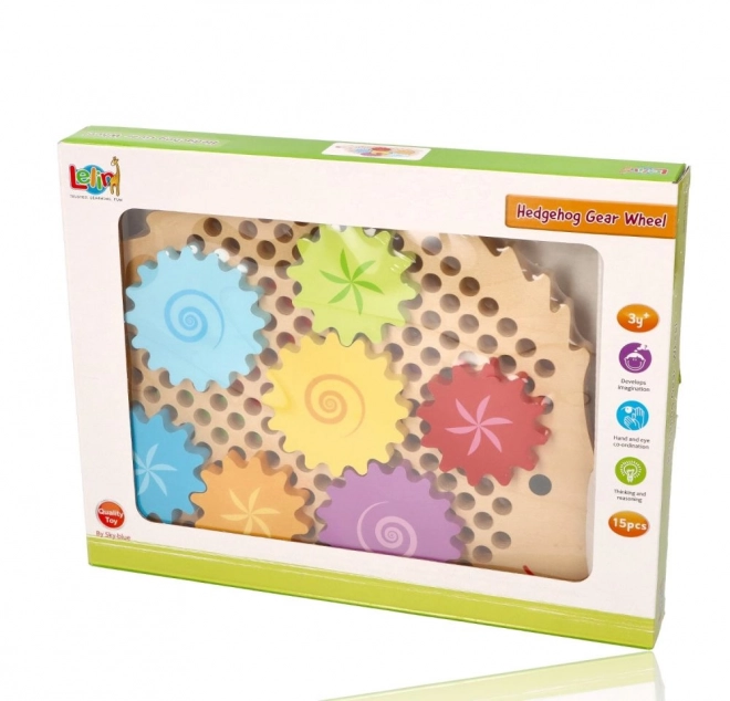 Lelin hedgehog puzzle with gears