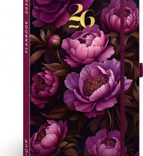 Notique Diary and Notebook Purple Flowers 2026