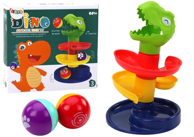 Educational Ball Slide Green Dinosaur Sorter