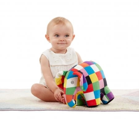 Elmer the Colorful Plush Elephant Toy