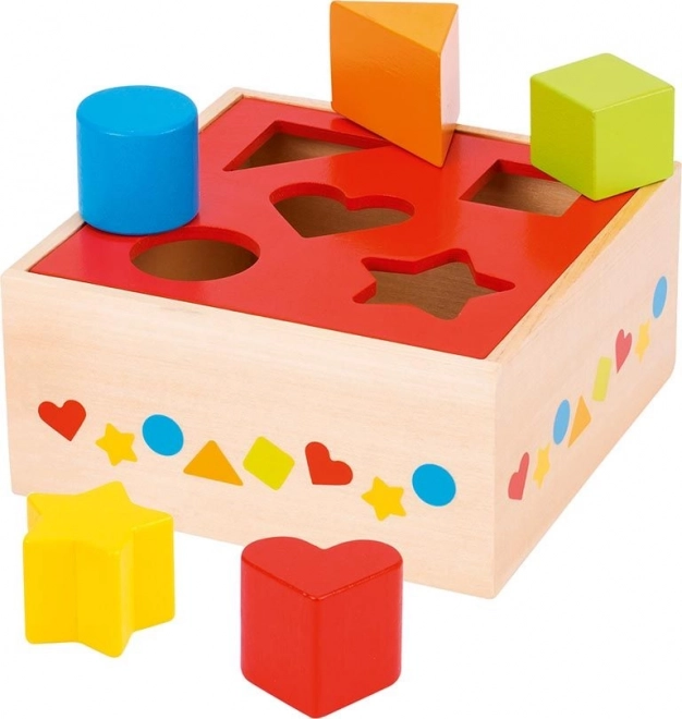 Wooden Shape Sorting Box