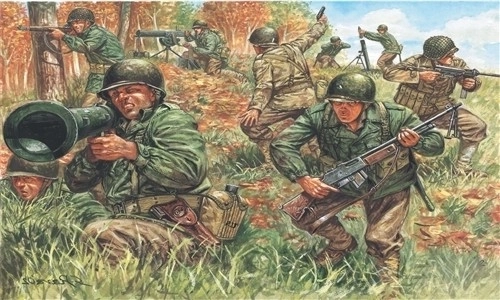 American Infantry Figures Set