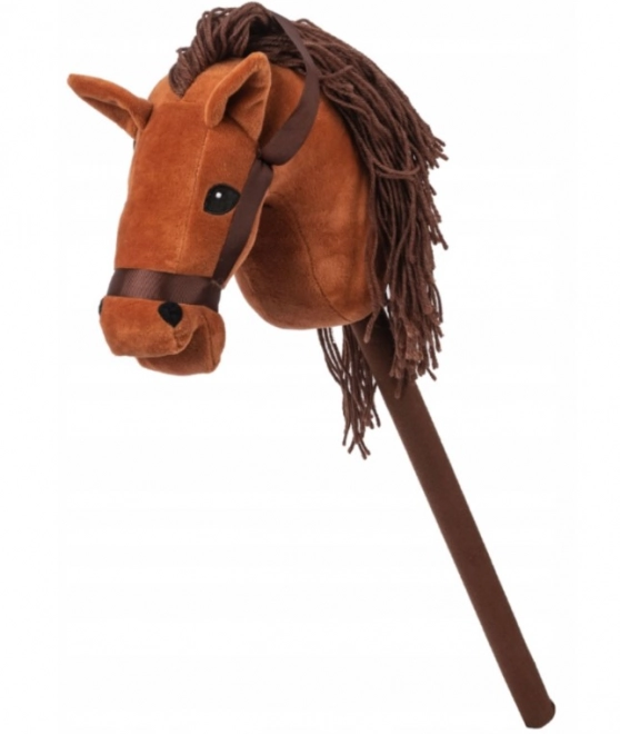 Brown Horse Head on Stick with Sound