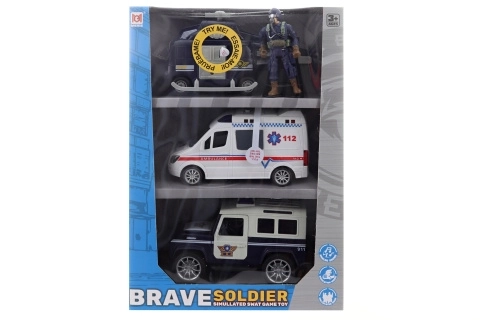 Police Battery Operated Vehicle Set