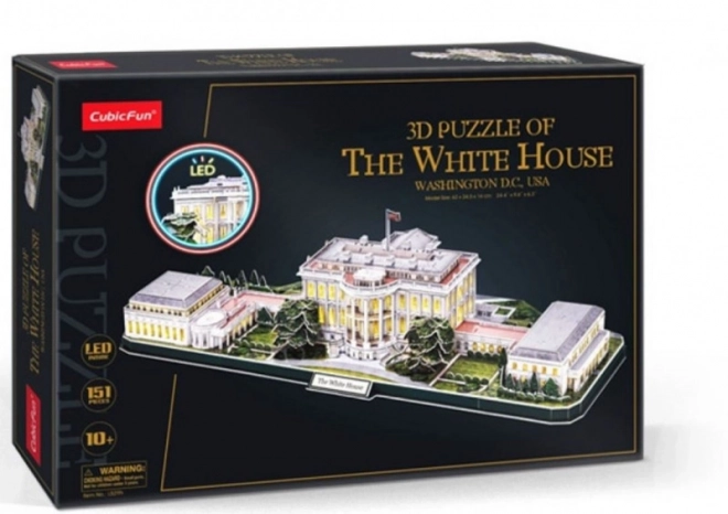 3D Puzzle LED White House