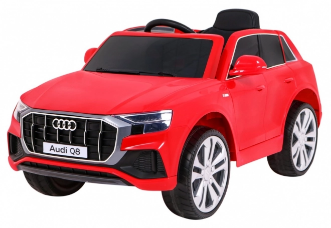 Audi Q8 na akumulátor pre deti červený s ovládačom