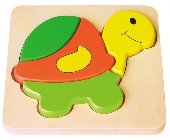 Wooden Puzzle Turtle 4 Pieces