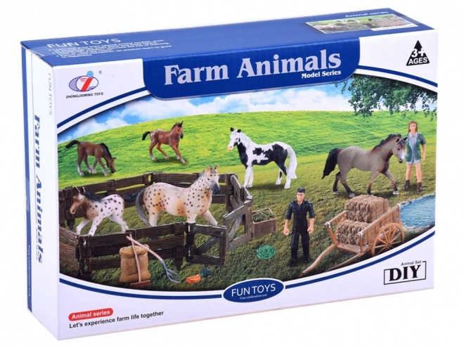 Animal Figurine Set Farm Horses – A