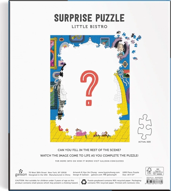 GALISON Surprise puzzle Small bistro 1000 pieces