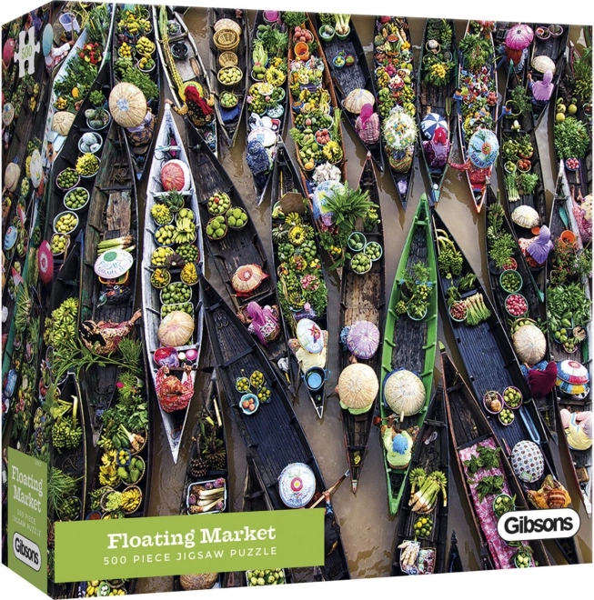 Floating Market Puzzle 500 Pieces