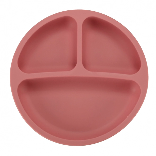 Silicone Dish Set for Kids Pink Crab