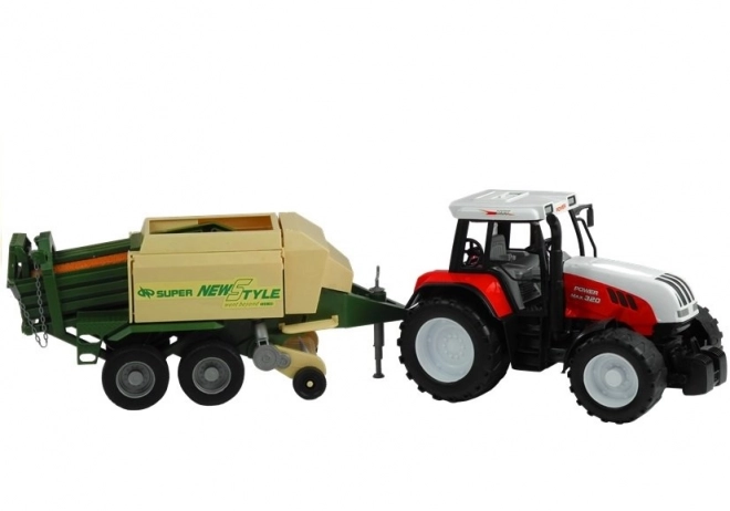 Large Tractor with Trailer Agricultural Machine