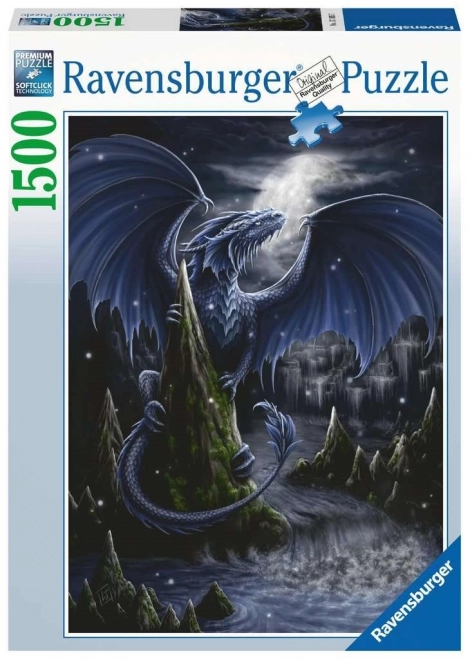 Ravensburger Black and Blue Dragon Puzzle 1500 Pieces