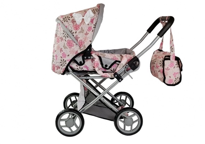 Toy Stroller Alice in Pink Floral Design